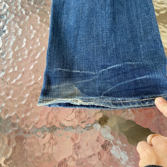 Y2K Trashy McBling Distressed Low Rise Bling Diamond Jeans Size 10 Embroidered - Picture 10 of 16